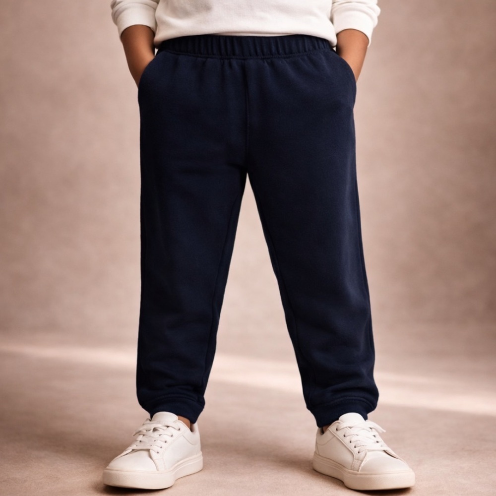 Jumping Beans Boys 3T Navy Blue Softest Fleece Jogger Sweatpants Toddler